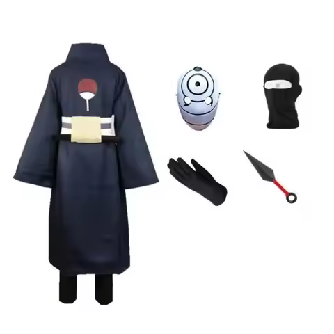 Anime Peripheral Naruto Clothing Student Version Xiao Organization Obito Cosplay Costume White Mask