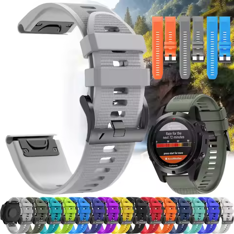 Quickfit Watch Band For Garmin Quatix 8/7/6/5 sapphire/7X Solar /Tactix 8 7 Pro Delta Bravo/Fenix 7X