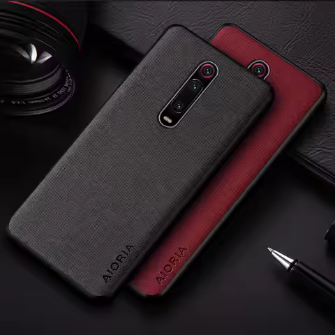 Case For Xiaomi mi 9T mi9T mi 10T mi10T Pro funda coque Simple Design Textile Leather Phone Cover fo
