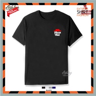 T Shirt Round Neck Pizza Hut Fast Food Master of Pizza Hawaiian pizza Baju Lelaki Cotton Embroider F