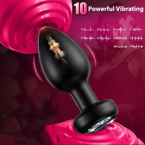 Unisex Wireless Remote Control Anal Vibrator Butt Plug Prostate Massager for Men Vagina Masturbator 
