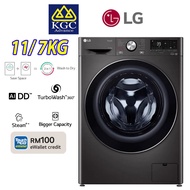 LG 11/7kg Front Load Washer Dryer with AI Direct Drive™ and Steam+™ FV1411H3BA