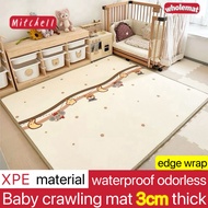 Baby PlayMat 3cm thick household odorless XPE material foam carpet Double sided pattern 宝宝地垫