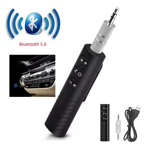 Wireless Bluetooth 5.0 Receiver Adapter 3.5mm Jack For Car Music Audio Aux A2dp Headphone Reciever H
