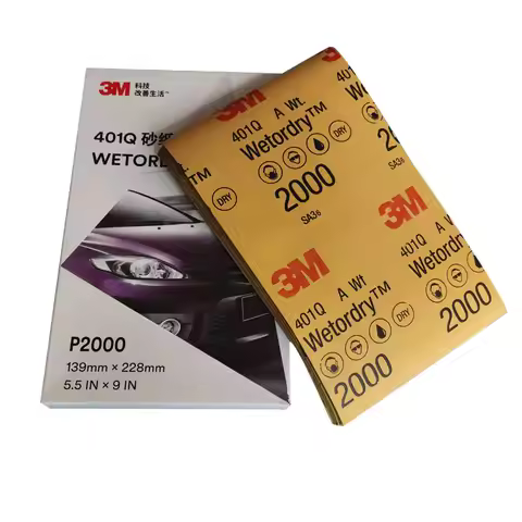 3M 401Q Sandpaper Set 1000/1200/1500/2000 Grit Sanding Paper Water/Dry Abrasive SandPapers