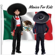UN Mexico Boy Costume for Kids Cultural Event