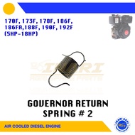 GOVERNOR RETURN SPRING 2 170F 173F 178F 186F 186FA 188F 190F 192F (5HP-18HP) AIR COOLED DIESEL