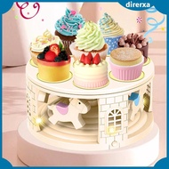 [Direrxa] Dessert Turntable Revolving Carousel Cupcake Holder Display Holder Reusable