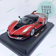 DIECAST MINIATUR MOBIL SPORT FERRARI FXX K BBURAGO SKALA 1:24 - HADIAH BAN - Victorious21