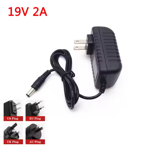 38W 19V 2A AC 100V-240V Converter Adapter DC 19 Volt Vdc ​2000mA 19V2A Power Supply Adaptor EU US UK