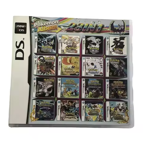 Pokemon Album 23 In 1 Video Game Cartridge Card for DS 3DS NDSI NDSLL NDSXL 3DS XL Video Game Consol