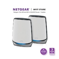 NETGEAR Orbi AX6000 Tri-Band Mesh WiFi 6 AX Router System - RBK852【3 Years Warranty by NETGEAR】