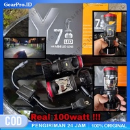 2PCS LED Car Lights Y17D H4 Mini Projector Headlamp Hi Lo Super Bright Laser Driving Light 6000K Whi