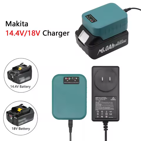 Replacement Battery Charger For Makita 14.4V 18V Lithium Battery BL1415 BL1430 BL1815 BL1830 BL1840 
