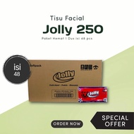 Tissue Facial Jolly 250Sheets 1 Dus Isi 48 Pack / Tisu Jolly 250 1 Dus / Tisu Wajah
