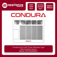 Condura 6s 0.5HP Timer Window Type Non Inverter Aircon WCONZ006EC1 !5t