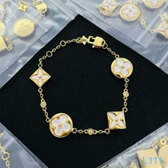 LV Style Classic Exquisite Bracelet Gold Diamond Geometric Bracelet Light Luxury High-End Hand Jewel
