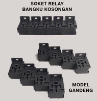 Soket Relay BANGKU GANDENG / Rumah Socket riley gandeng kaki 5 4 pin
