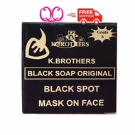 12pcs K BROTHERS Sabun USA Hitam | Soap Original HQ Thailand Black Spot Mask On Face New Design
