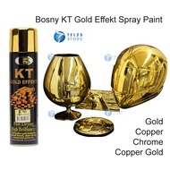 [ 1 UNIT ] Bosny KT Gold Effekt Spray Paint Kt Gold Effect Bosny Chrome Spray Paint Spray Warna Emas