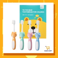 CASA CART Raoyi DM755 Kids Bear Toothbrush[Set] Berus Gigi Kanak-Kanak Rambut Lembut Berus Gigi Kana