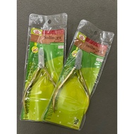 D501 Cuticle Nipper Gold Cutter Stainless Steel Kuku Manicure Tools死皮剪