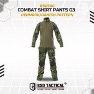 Combat Shirt Tactical Gen 3 With Tactical Pants FREE Kneepad - Danish Suit Unisex Combed Men's T-Shi