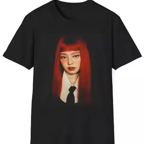 Jennie Inspired Black Tee Vintage Kpop Softstyle Shirt Unisex Tour 2025 Outfit Pink 2025 Aesthetic