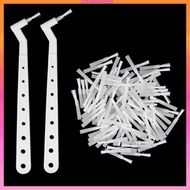 [Kloware2] 2Pcs Adhesive Brush Holder Applicator Brush Handle +100Pcs Applicator Tips Set