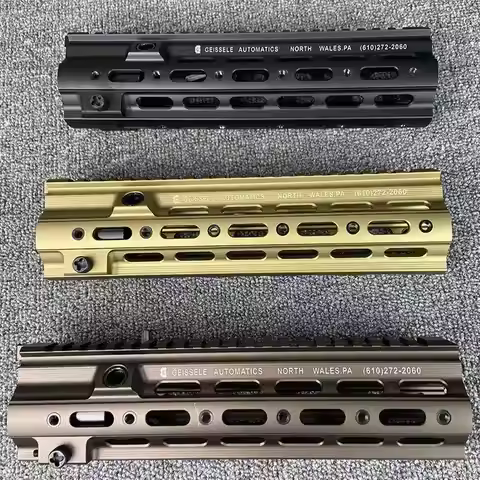 Metal Rifle M4 M16 AR10 AR15 KH416 M-Lok Mlok Slim Free Float M-LOK Handguard Scope Mount with Steel