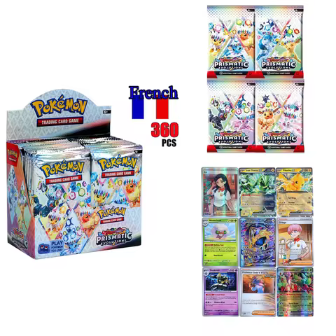 French 360pcs/ Pokemon PTCG Card Surging Sparks 151 Prismatic Evolutions Pokémon Booster Battle Tran