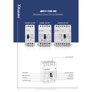 KOZUKA 2P / 3P / 4P MOULDED CASE CIRCUIT BREAKER 40A 63A 100A 160A DIN RAIL TYPE MCCB 16KA DAM3B