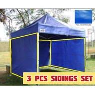 Set Of 3 Sides for 2x3 Tent LONA TRAPAL TOLDA