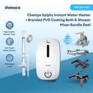 Champs Sylphy Instant Water Heater + Branded PVD Coating Bath & Shower Mixer Bundle Deal