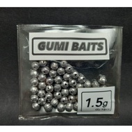 Lead Weight Fishing sinker Gumi Baits Ajing Running Sinkers Bulk Pack 1pack