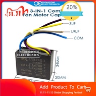ZLAZ 1.9uF 5uF 3uF Fan Motor Starting Combo Capacitor 3-in-1 [ Kondenser Kipas Angin Combo ]