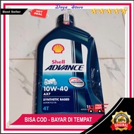Shell AX7 OIL 1 LITER 10W40 ORI MOTOR SATRIA FU VIXION SHELL AX7 OIL 1 LITER R15 JUPITER MX ORIGINAL