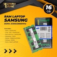 Samsung Ram Laptop 16Gb DDR4 21300/2666Mhz Sodimm 16gb Ram