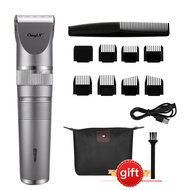 Body Washable Electric Trimmer Hair Clipper Titanium Ceramic Blade Adjustable Men Rechargeable Beard