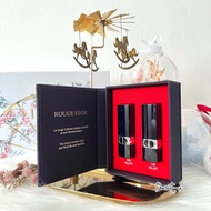 NEW IN CD_DIOR Limited Edition Rouge Couture Color Shade 999 100 Miniature Lipstick Travel Set c/w Exclusive Hard Case