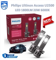 Philips หลอดไฟหน้ารถยนต์ LED Ultinon Access U2500 1800LM 6000K H1 รับประกัน 1 ปี
