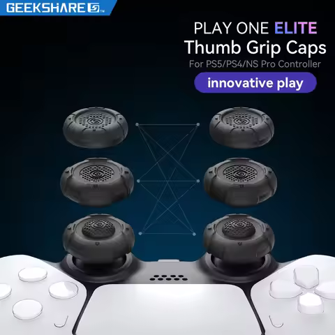 GeekShare Thumb Grip Caps for Playstation 5 Controller, Thumbsticks Cover Set for Switch Pro Control