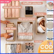 6 Storage Box Organizer Multipurpose Storage Box Set Cloth Divider Cupboard Drawer Cupboard Place