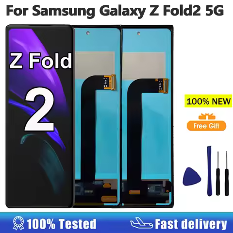 100% Tested For Samsung Galaxy Z Fold2 5G LCD Display Touch Screen Digitizer Assembly For Samsung Ga