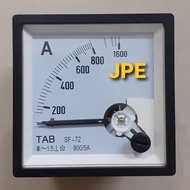 Analog Ac Meter 800/5 a 72 X 72 Mm Ampere Meter Via Ct