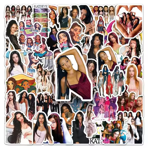 50pcs Girl Group KATSEYE Graffiti Stickers Sophia Exquisite Decals Suitcase Laptop Computer Guitar C