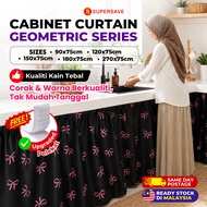 SUPERSAVE Cabinet Curtain Skirting Kabinet Dapur Kitchen Curtain Langsir Dapur Kabinet Curtain Langs