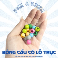 [GK038] Combo of 10 Axle Hole Ball - MOC part brick puzzle assembly toy