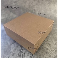Kraft Box 20x20x7.5cm