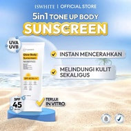 [ INSTANT TONE UP BODY SUNSCREEN ] ISWHITE Glow Body Sunscreen Body lotion SPF 45 PA+++ 100ml - Hybr